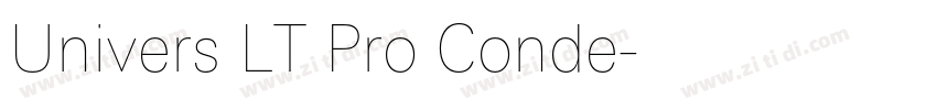 Univers LT Pro Conde字体转换